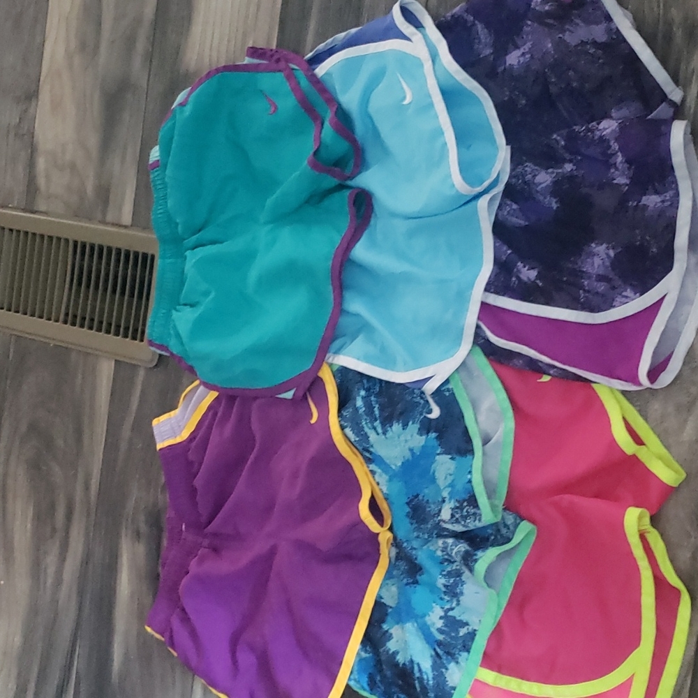 6 pairs of kids drifit Nike shorts